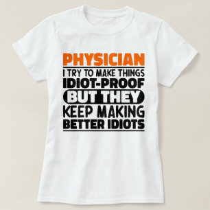 Arts Ik probeer dingen grappig te maken uitspraken T-shirt