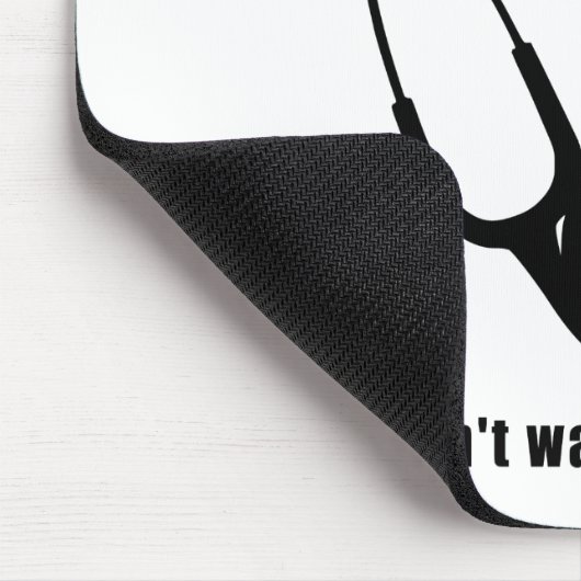 Arts in ruste met Stethoscoop en Sassy Funny Quote Muismat (Hoek)