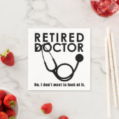 Arts in ruste met Stethoscoop en Sassy Funny Quote Servet (Insitu)