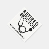 Arts in ruste met Stethoscoop en Sassy Funny Quote Servet (Hoek)