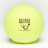 Arts in ruste met Stethoscoop en Sassy Funny Quote Tennisballen (Voorkant)