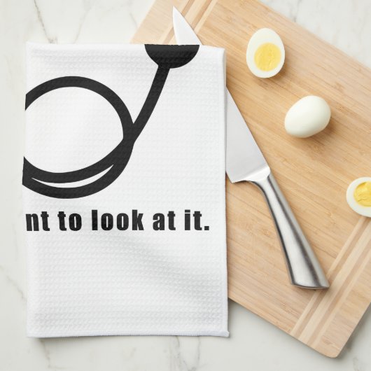 Arts in ruste met Stethoscoop en Sassy Funny Quote Theedoek (Quarter Fold)