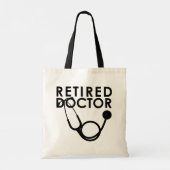 Arts in ruste met Stethoscoop en Sassy Funny Quote Tote Bag (Achterkant)