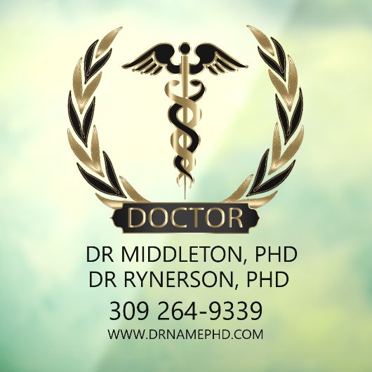 Arts Kantoor Adverteren Raamsticker (Vel 3)