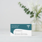 Arts Kantoor Benoeming Visitekaartjes Modern Afsprakenkaartje (Staand voorkant)