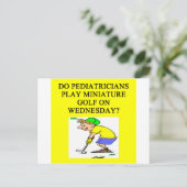 Arts kinderarts grap briefkaart (Staand voorkant)