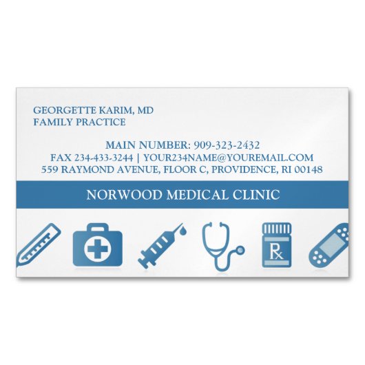 Arts Magnetisch Visitekaartje (Voorkant)