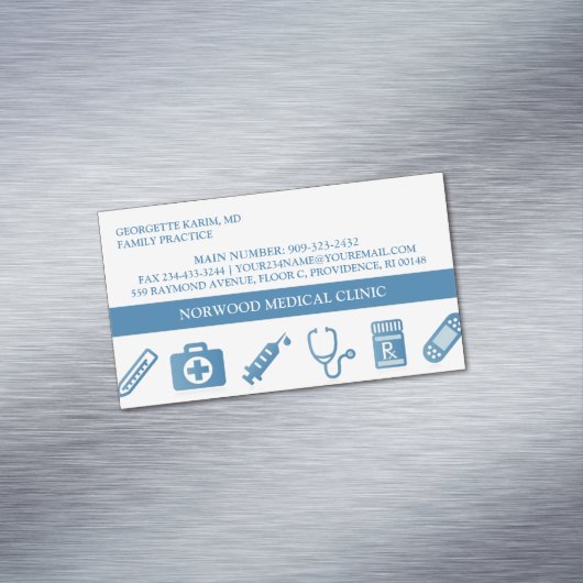 Arts Magnetisch Visitekaartje (Voorbeeld)