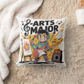Arts Major Boy - Illustratie Unieke Creatie Kussen (Deken)