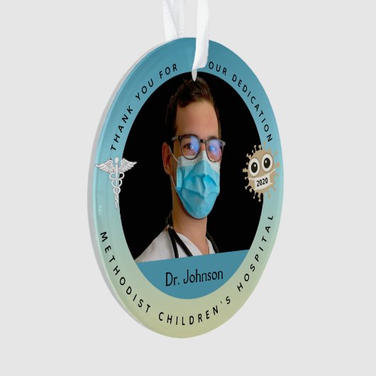 Arts Medical Threated Kerstversiers Ornament (voorkant)