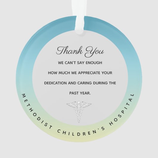 Arts Medical Threated Kerstversiers Ornament (achterkant)