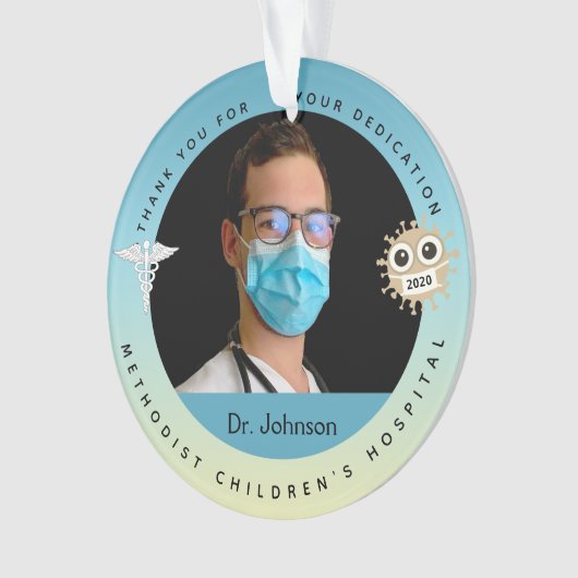Arts Medical Threated Kerstversiers Ornament (voorkant)