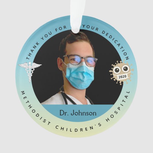 Arts Medical Threated Kerstversiers Ornament (voorkant)