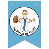 Arts Medisch Afstuderen Mannelijke Cartoon Vlaggetjes (Derde vlag)