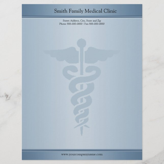 Arts Medisch Dokter Letterhead Briefhoofd Ontwerp (Voorkant)