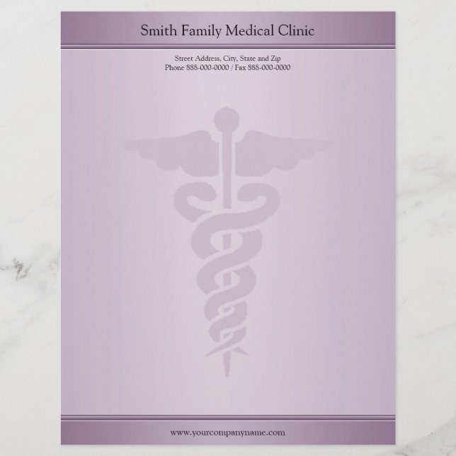 Arts Medisch Dokter Letterhead Briefhoofd Sjabloon (Voorkant)