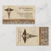 Arts Medisch Dokter Praktijk Geneeskunde Symbool Visitekaartje (Voorkant / Achterkant)