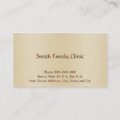 Arts Medisch Symbool Visitekaartje (Achterkant)