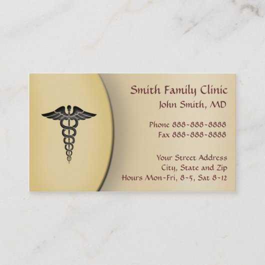 Arts Medisch Symbool Visitekaartje (Voorkant)