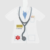 Arts Medisch Uniform Gepersonaliseerde Nieuwheid Ornament (voorkant)