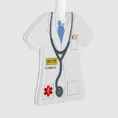 Arts Medisch Uniform Gepersonaliseerde Nieuwheid Ornament (voorkant)