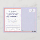 Arts Medische afspraak herinnering Grappige Verple Briefkaart (Achterkant)