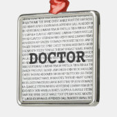 Arts Medische Terminologie Kerstmis Metalen Ornament (Links)