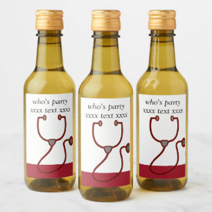 Arts, Medische Verzorging, het ziekenhuis Wijn Etiket