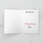 Arts met de Kerstkaart van het Riet van het Snoep Feestdagen Kaart (Binnen)