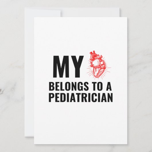 Arts met kinderarts grappig hart feestdagenkaart (Voorkant)