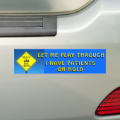 Arts met patiënten die een blokkeerbehandeling heb bumpersticker (Op auto)