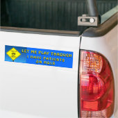 Arts met patiënten die een blokkeerbehandeling heb bumpersticker (Op Truck)