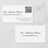 Arts met QR-code Visitekaartje (Voorkant / Achterkant)