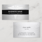 Arts Modern Silver Visitekaartje (Voorkant / Achterkant)