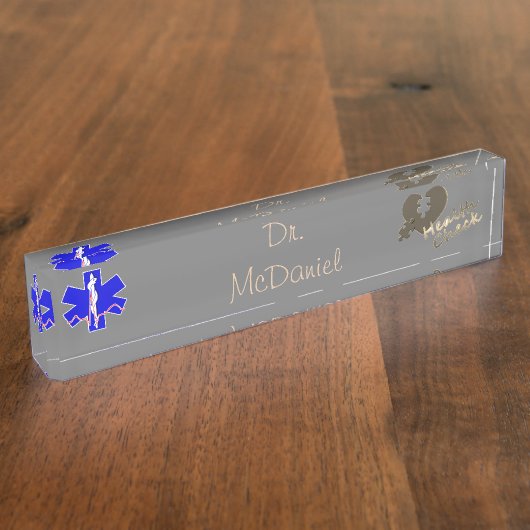 Arts Naambordje (Zijkant)