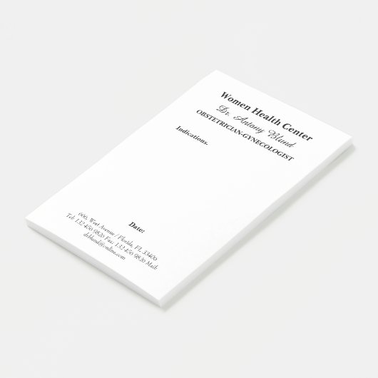 Arts Obstetricien Gynaecologen Indicaties Post-it® Notes (Schuin)