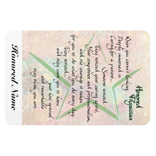 Arts (of dokter) dank je magnetron voor waardering magneet (Horizontaal)