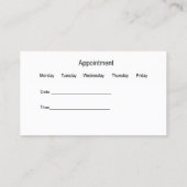 Arts of Osteopathic Medicine Benoeming Visitekaartje (Achterkant)