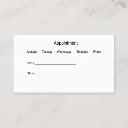 Arts of Osteopathic Medicine Benoeming Visitekaartje (Achterkant)