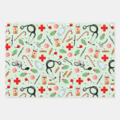 Arts of verpleegkundige kerstfeestcadeaus inpakpapier vel (Voorkant)