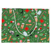 Arts of verpleegkundige kerstfeestdag groot cadeauzakje (Achterkant)