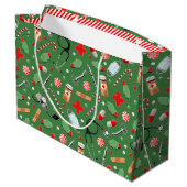 Arts of verpleegkundige kerstfeestdag groot cadeauzakje (Achterkant Gekanteld)