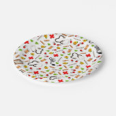 arts of verpleegkundige Pensioen Partij Papieren Bordje (Gekanteld)