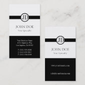 Arts Pendant White Visitekaartje (Voorkant / Achterkant)