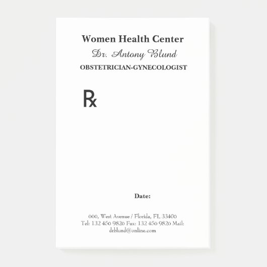 Arts Recipe Post-it® Notes (Voorkant)