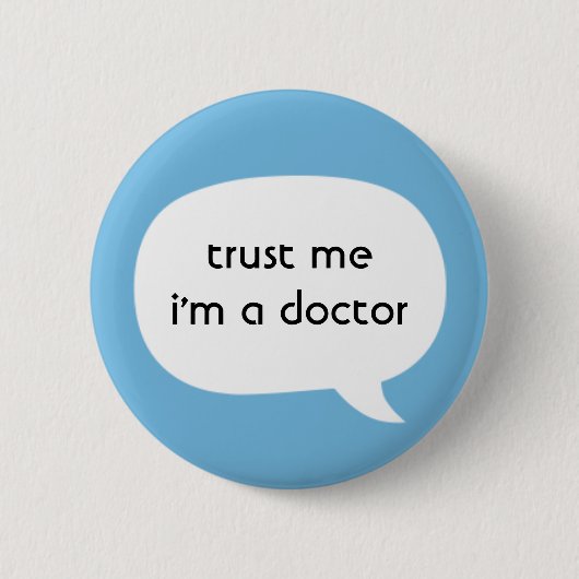 Arts Ronde Button 5,7 Cm (Voorkant)