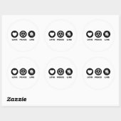 Arts Ronde Sticker (Vel)
