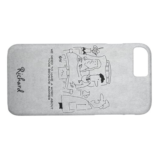 Arts stelde vragen over zijn beddengoed Case-Mate iPhone case (Achterkant (Horizontaal))