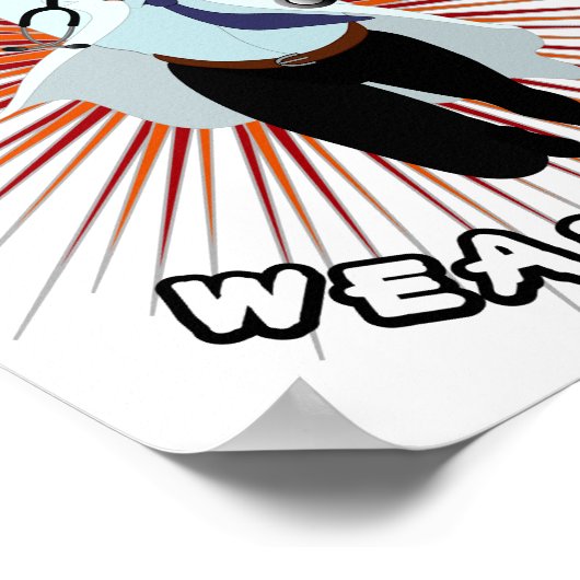 Arts superheld: niet alle helden draag kapen poster (Hoek)