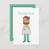 Arts toevoegen bedankkaart (Voorkant / Achterkant)